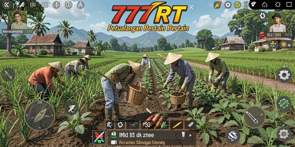 Tampilan gameplay 777RT yang menggugah selera bertani.