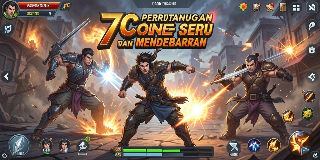 Gameplay seru dalam pertarungan action 7CONE.