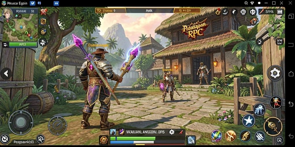 Tampilan gameplay RPG yang seru dan mendebarkan.