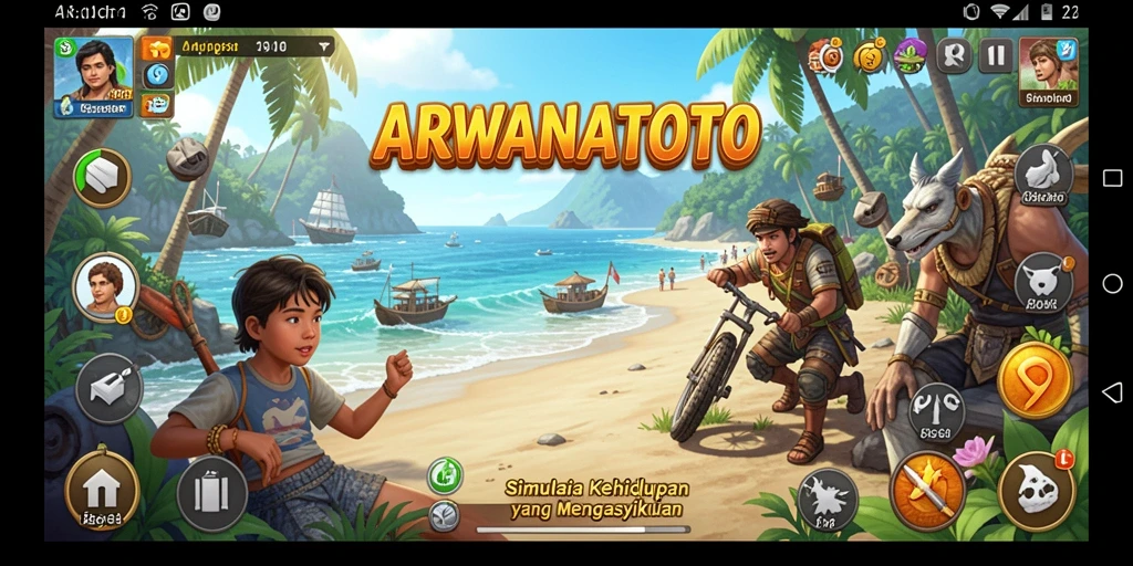 Tampilan gameplay ARWANATOTO yang menarik dan interaktif.
