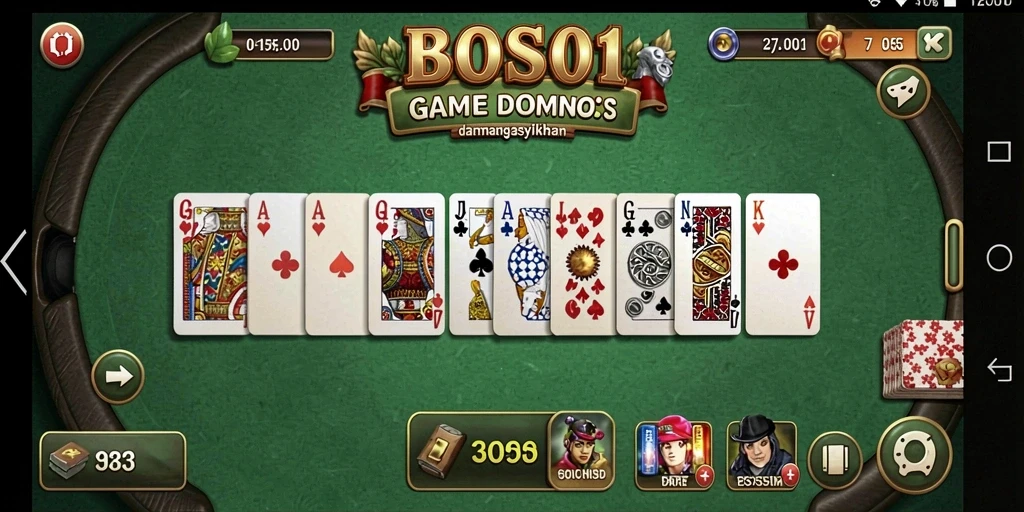 Tampilan menarik dari gameplay Domino yang seru.