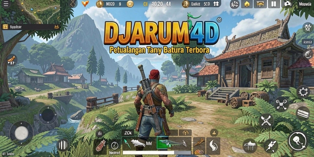 Tampilan gameplay DJARUM4D yang menakjubkan di dunia terbuka.