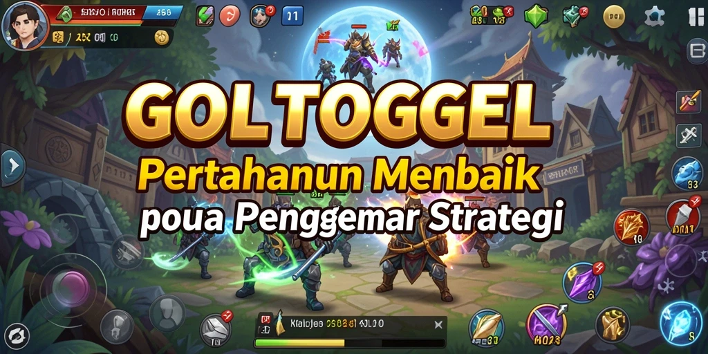 Screenshot gameplay GOLTOGEL menampilkan serangan musuh yang mendebarkan.