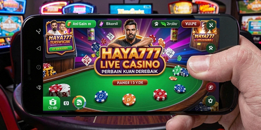 Tampilan gameplay HAYA777 yang menarik dalam suasana Live Casino.