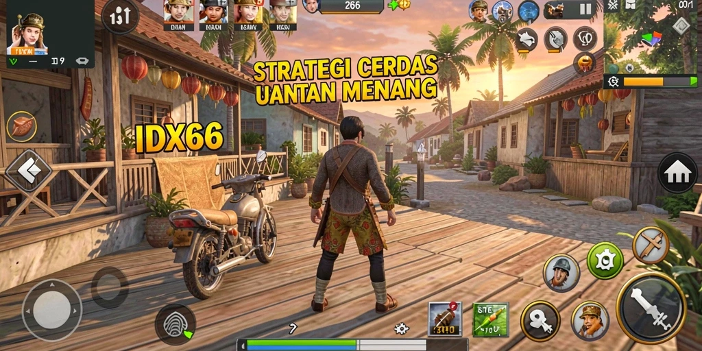 Tampilan gameplay menarik dalam strategi pertempuran.
