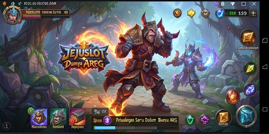 Tampilan gameplay ARPG yang memukau di JEJUSLOT.
