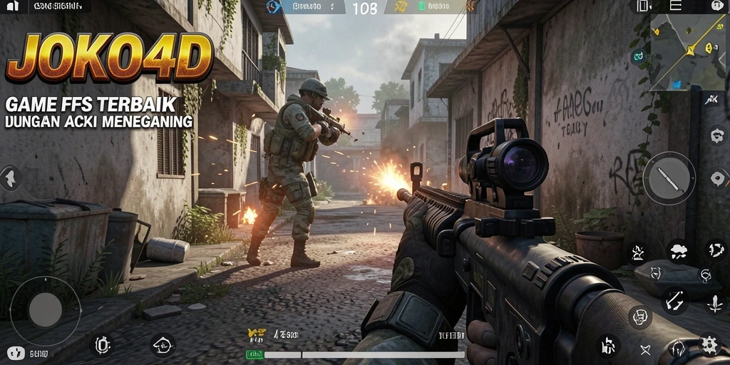 Gameplay JOKO4D yang intens dan seru dalam aksi FPS.