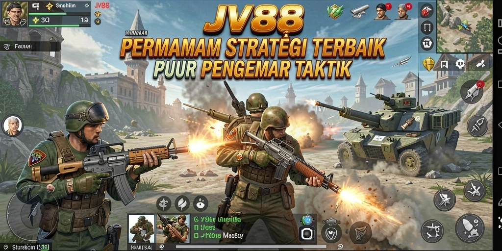 Screenshot dari gameplay menarik JV88 dengan berbagai strategi.