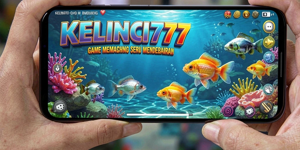 Tampilan gameplay KELINCI777 saat memancing di lautan.