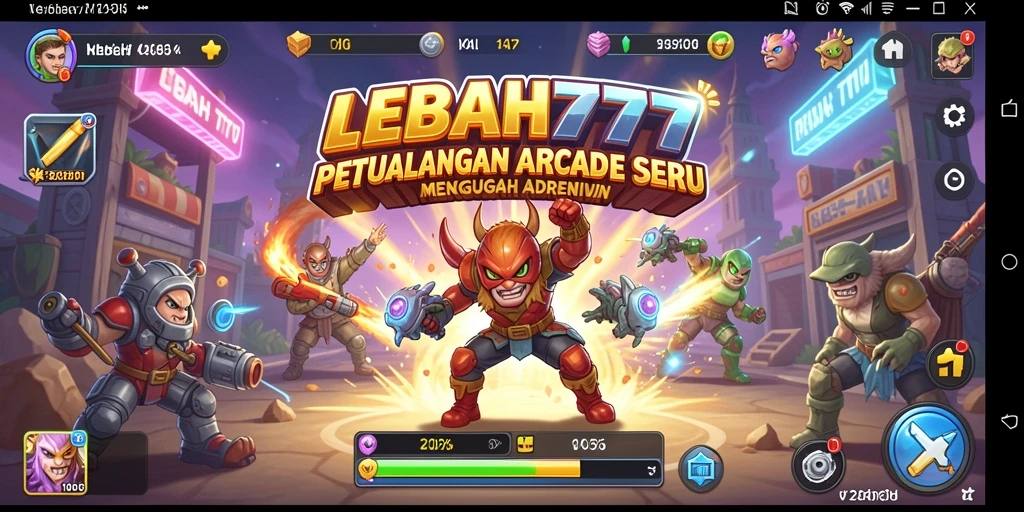 Screenshot gameplay seru dari LEBAH777 menampilkan aksi mendebarkan.