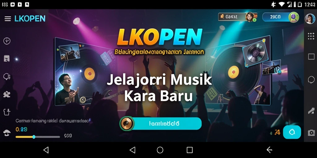 Gambaran gameplay LKOPEN saat bermain musik dengan teman.