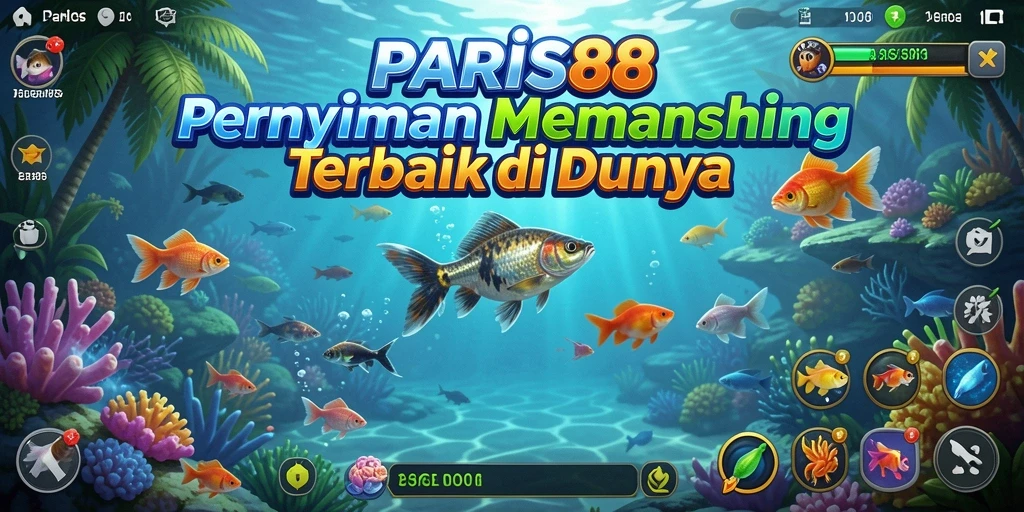 Screenshot utama PARIS88 menampilkan antusiasme gameplay Fishing.