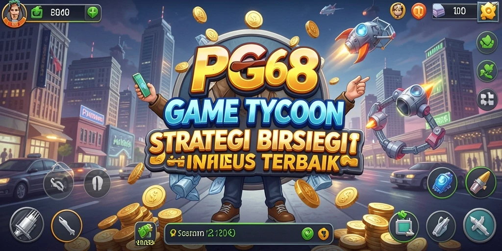 Gameplay PGG68 yang menggambarkan keseruan membangun bisnis Tycoon.