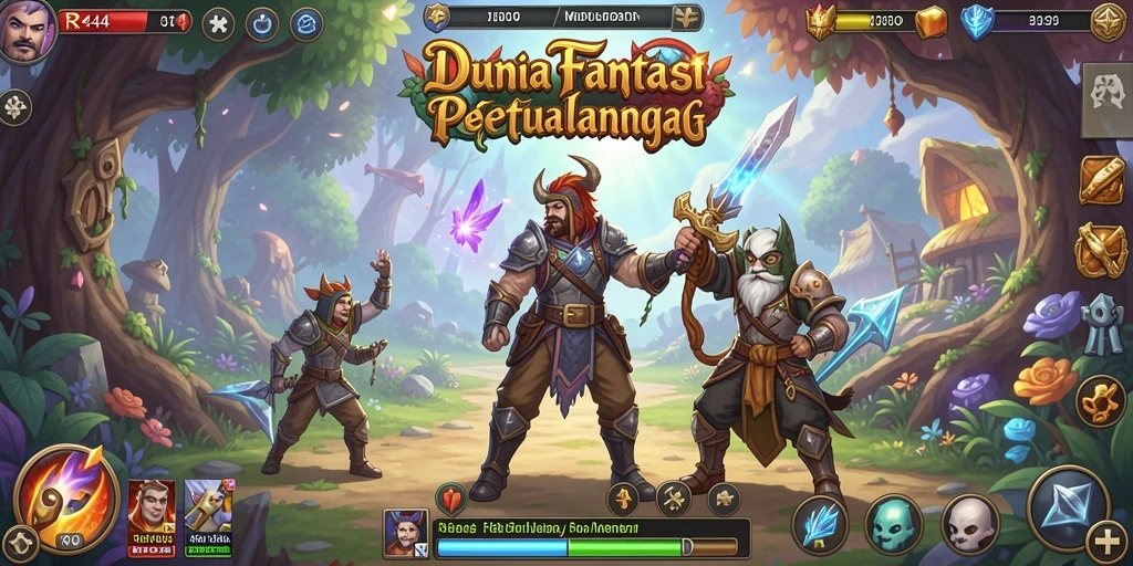 Tampilan gameplay RPG yang mendebarkan di RR44.