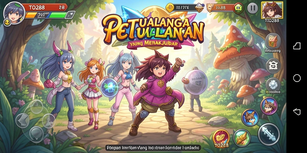 Tampilan gameplay TO288 yang penuh warna dan menarik.