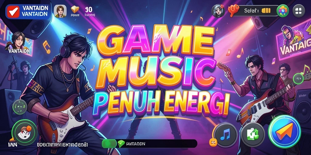 Tampilan gameplay yang menampilkan interaksi musik dalam VANTAIDN.
