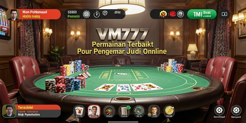 Tampilan permainan Poker yang menarik dan mendebarkan di VM777.