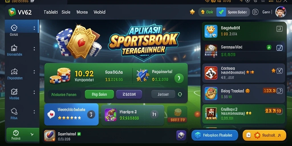 Tampilan menarik dari gameplay Sportsbook di VV62 yang mengasyikkan.